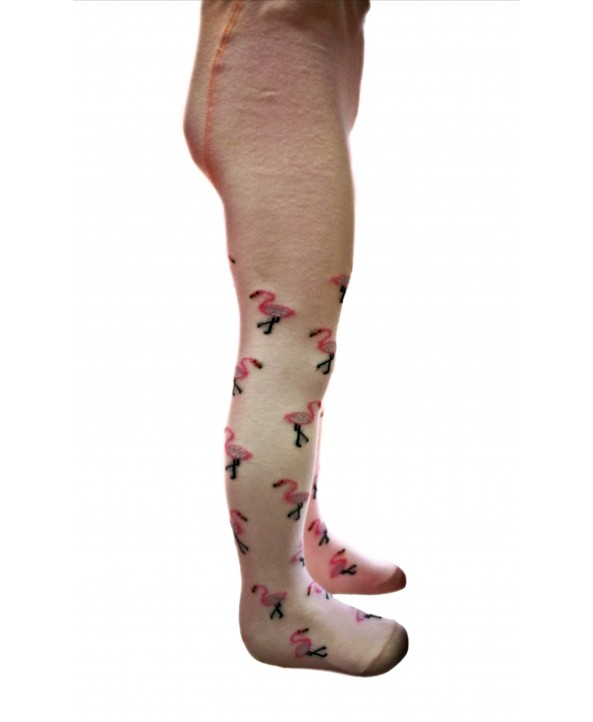 Детски памучен чорапогащник с фламинго Onurcan 3/4 г. 